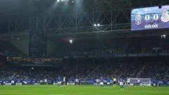 Oviedo and Espanyol players stand still in protest