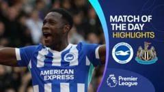 Welbeck scores twice to give Brighton late win against Newcastle