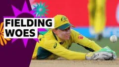 Australia waste ‘simple’ chances with multiple drops behind stumps