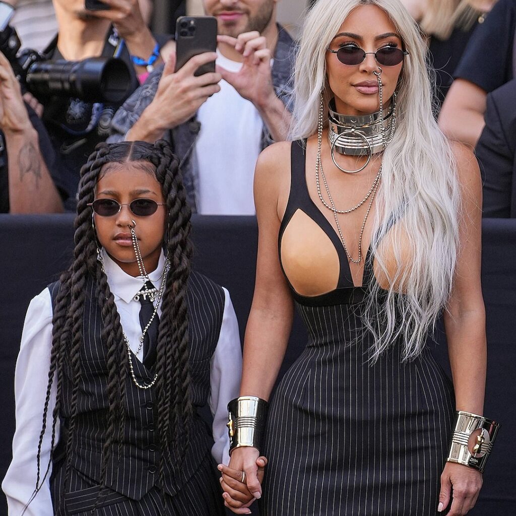 Kim Kardashian Slams Criticism of North West’s Fake Tattoos, Piercings