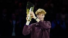 Sinner battles cramp to claim Vienna Open title