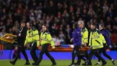 ‘Awful moment’ as Agyemang is carried off injured