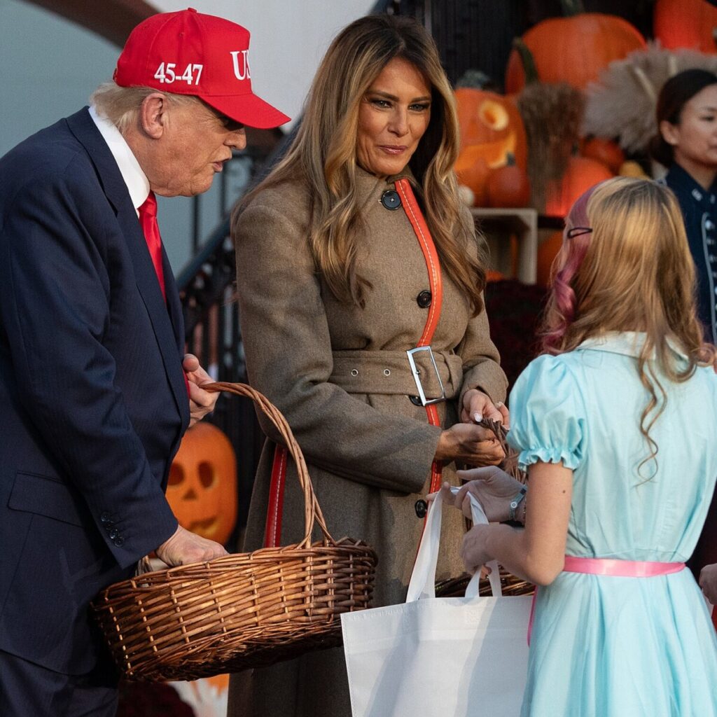 Donald and Melania Trump Dress Up for Halloween — as Themselves