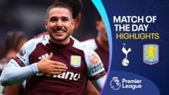 Villa fight back to win at Tottenham