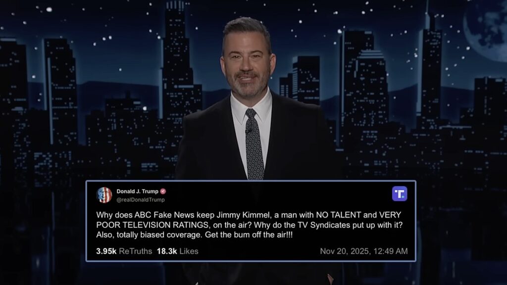 Jimmy Kimmel has the perfect response to Trump calling for him to be fired again