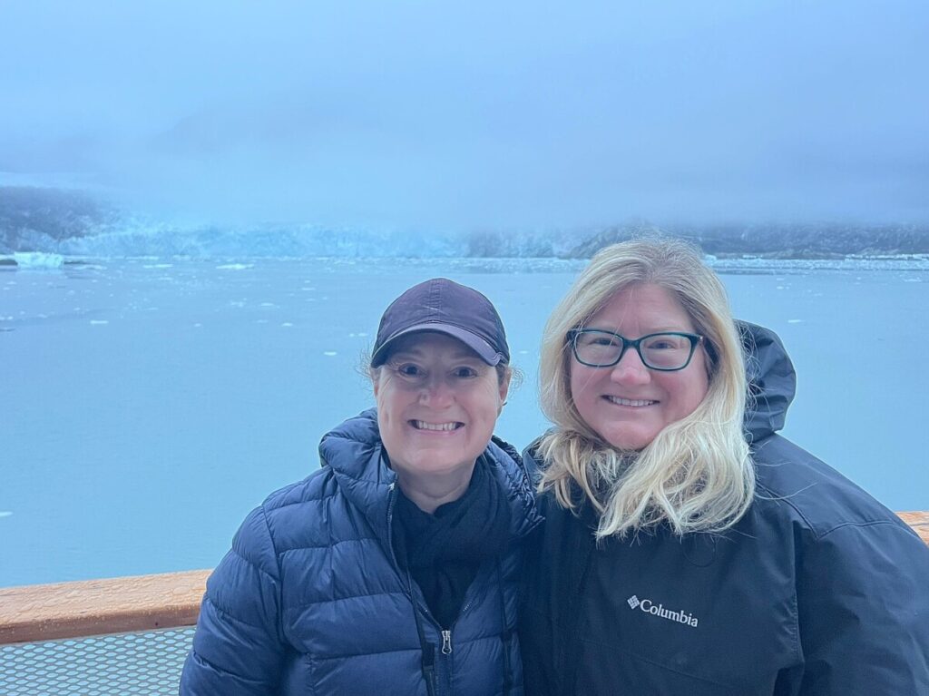My sister helped me recover from surgery. To thank her, I took her on a cruise to Alaska.