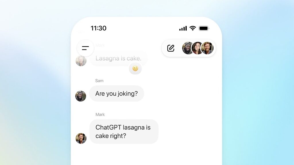 ChatGPT is now an actual chat app