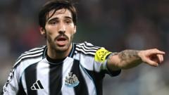 Tonali ‘happy’ at Newcastle but says long-term future hard to predict