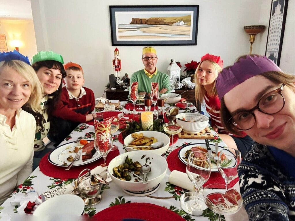 During the holidays, I host my friends and family together. We all enjoy being together, and the dynamics are more fun.