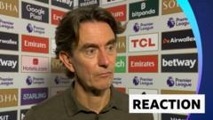 Frank apologises to Spurs fans after ‘extremely painful’ defeat