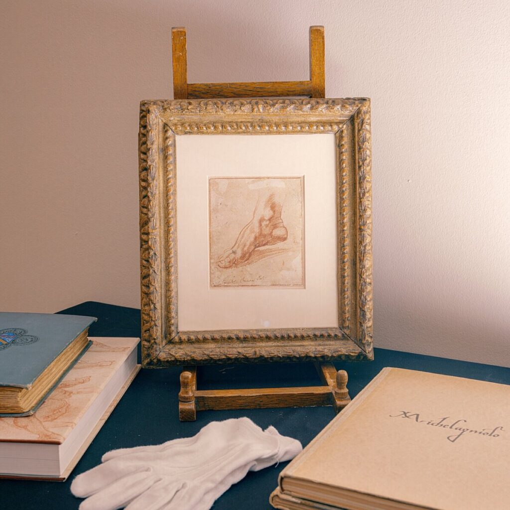His Right Foot: One Tiny Drawing for Sale, Said to Be by Michelangelo