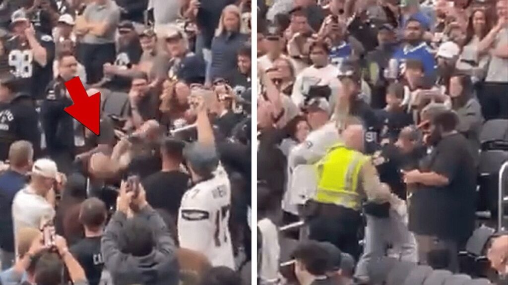 Fistfight Erupts In Stands During Raiders Vs. Browns Game In Las Vegas