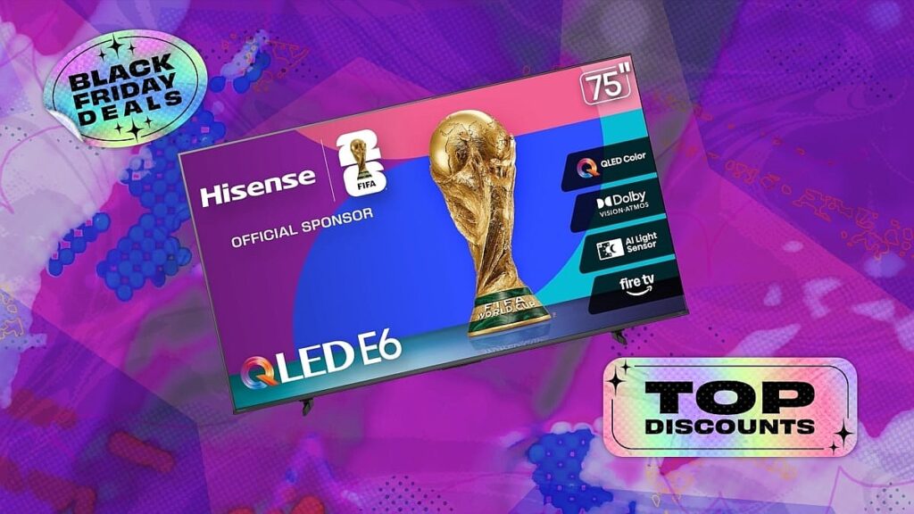 Score a monster discount on a monster Hisense TV for Black Friday — save over $400 on the Hisense 75-Inch E6 Cinema Series