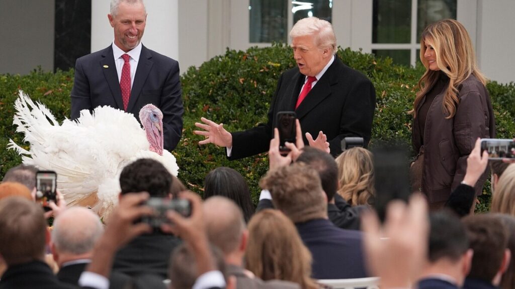 Trump spares turkeys — but not his political opponents — at annual pardoning ceremony