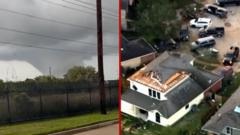 Watch: Homes damaged as tornado, severe storms rip through Houston