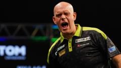 Van Gerwen survives Greaves scare as Littler wins