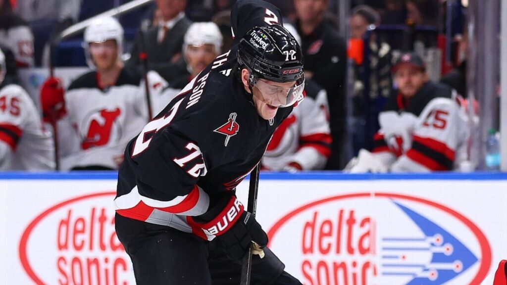 Sabres’ Thompson evens beef with Devils’ Noesen