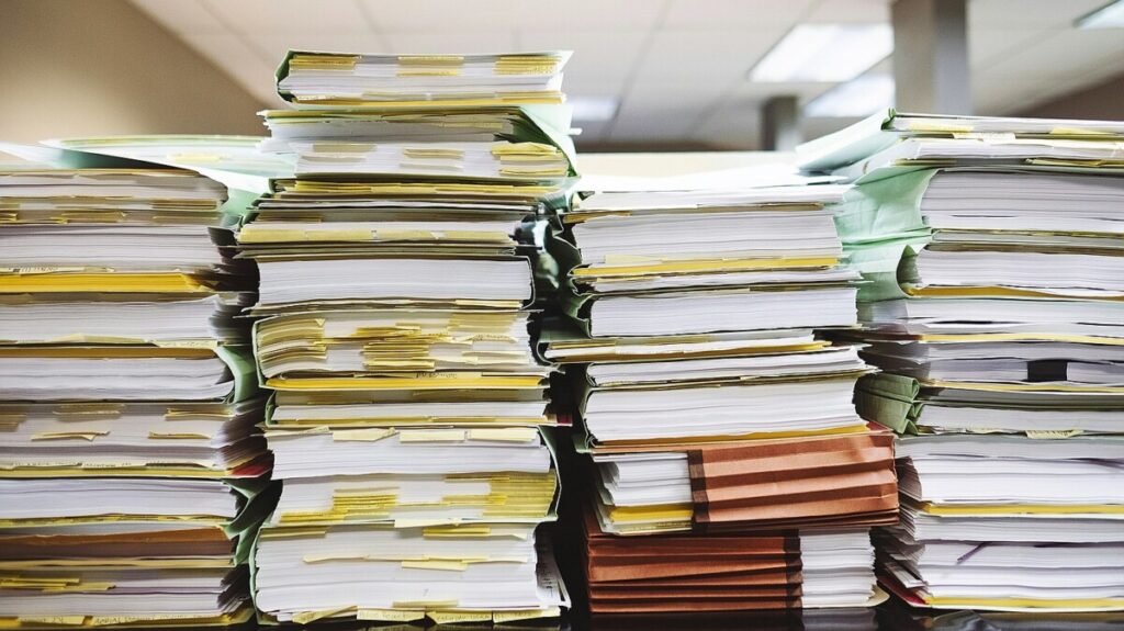 Rid your desk of paper clutter