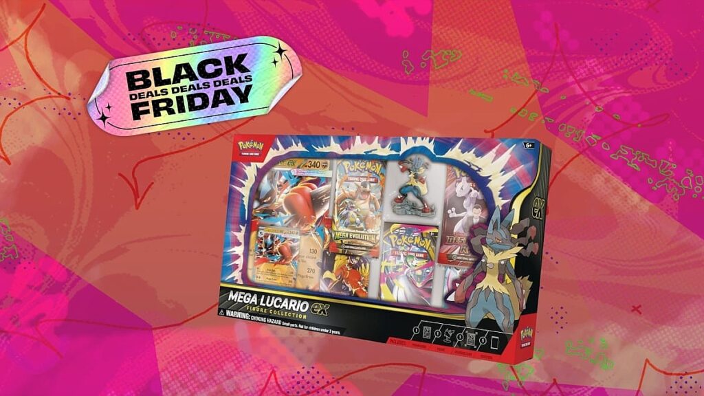 This Pokémon TCG Mega Lucario ex Figure Collection is below market value after Black Friday