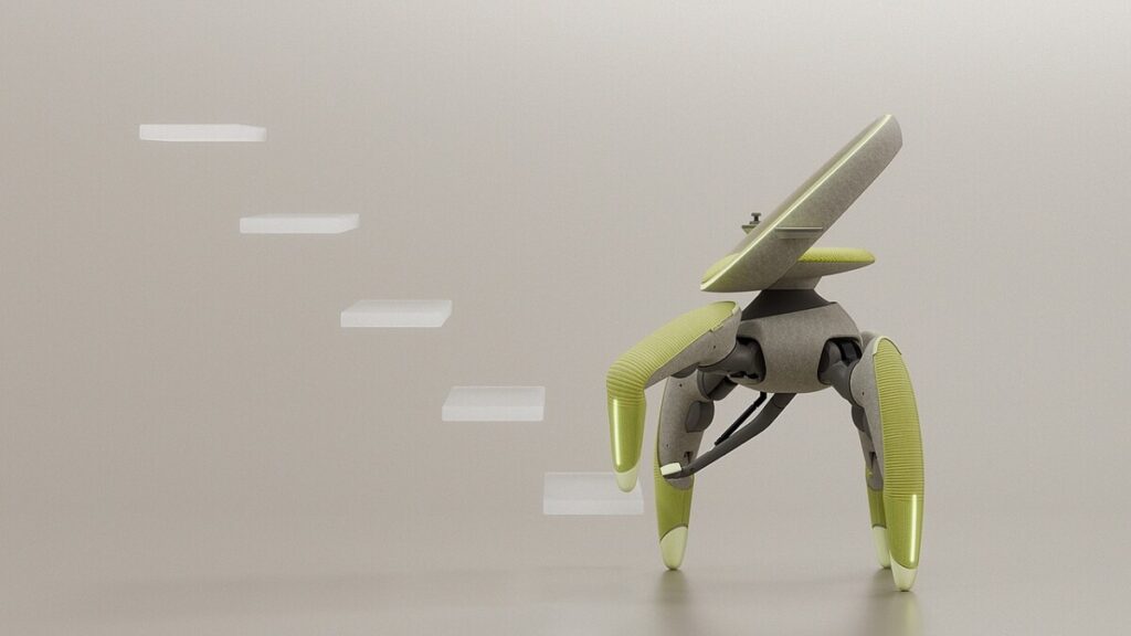 Bizarre robotic chair concept looks like a crab and can carry you around the house — it can even help you into your car