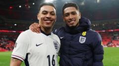 ‘Friendly competition’ – could Rogers keep Bellingham out of England team?