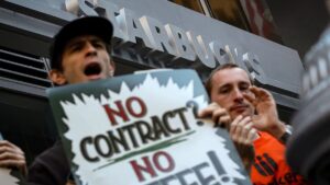 Starbucks workers union launches strike in at least 40 cities on chain’s key holiday sales day