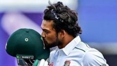Bangladesh close in on Test win over Ireland