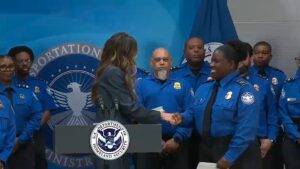 Kristi Noem awards $10K bonuses to TSA workers as Trump praises ‘patriotic’ federal employees