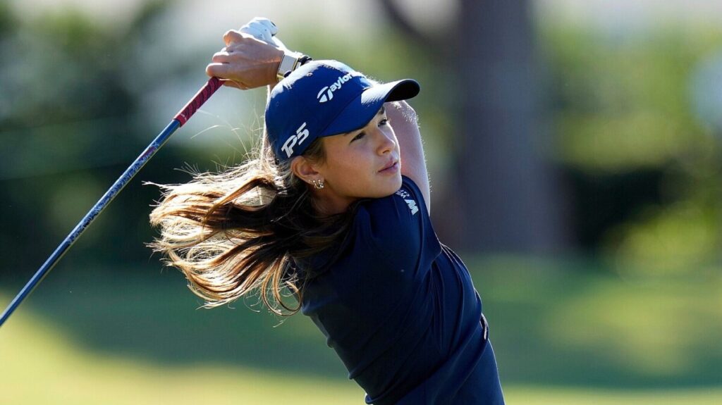 Hull starts strong but Trump’s granddaughter bottom of LPGA Tour leaderboard