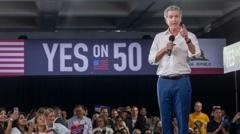 US justice department sues California over new voting maps favouring Democrats