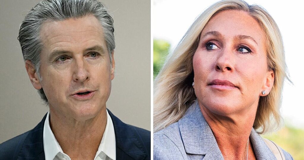 Two politicians who impressed in 2025? Gavin Newsom and Marjorie Taylor Greene