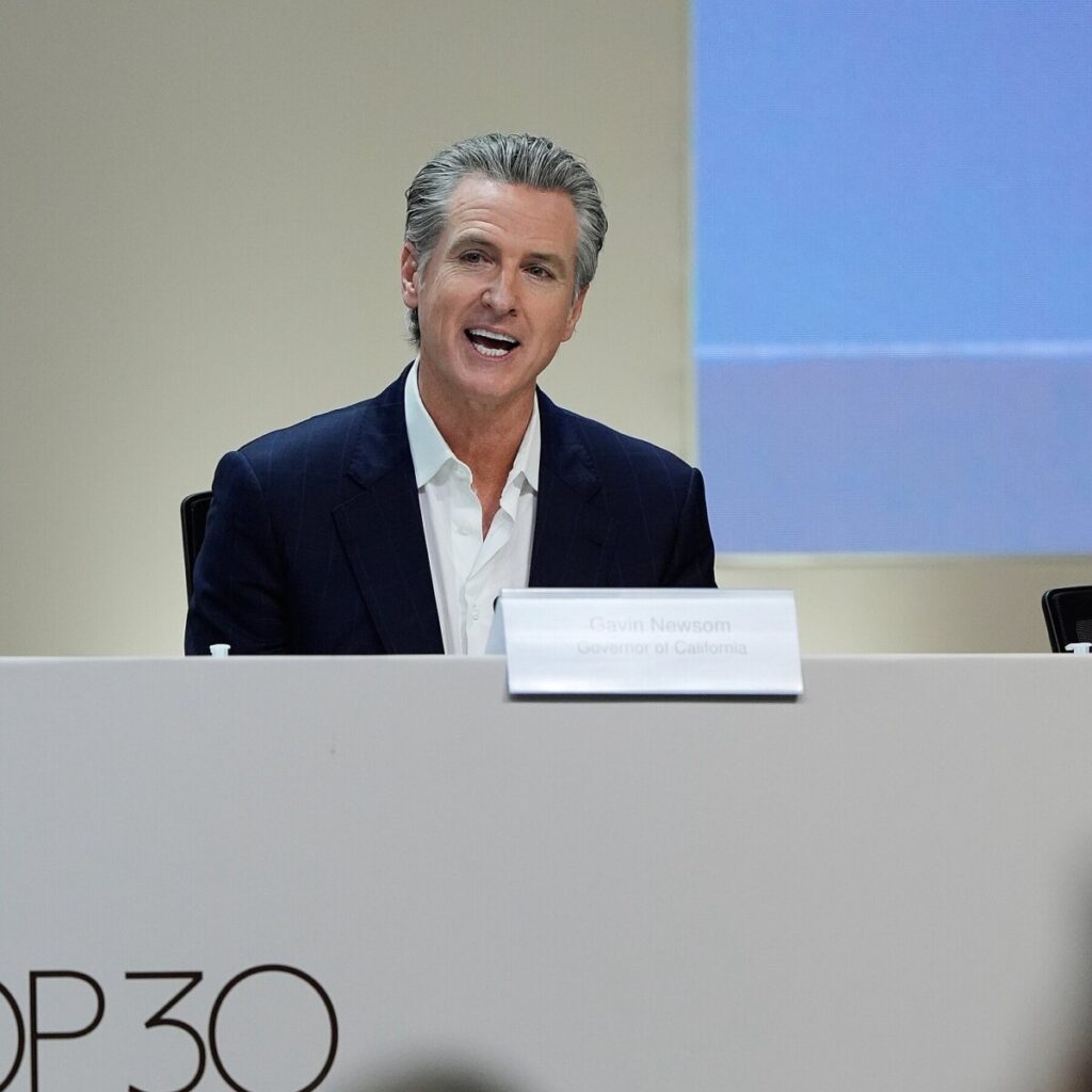 Newsom in the Spotlight at the Climate Conference That Trump Decided to Skip