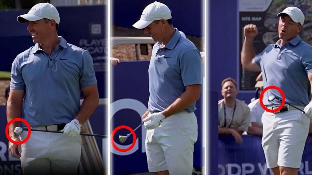 Incredible! McIlroy goes viral after smoking drive with TINY driver!