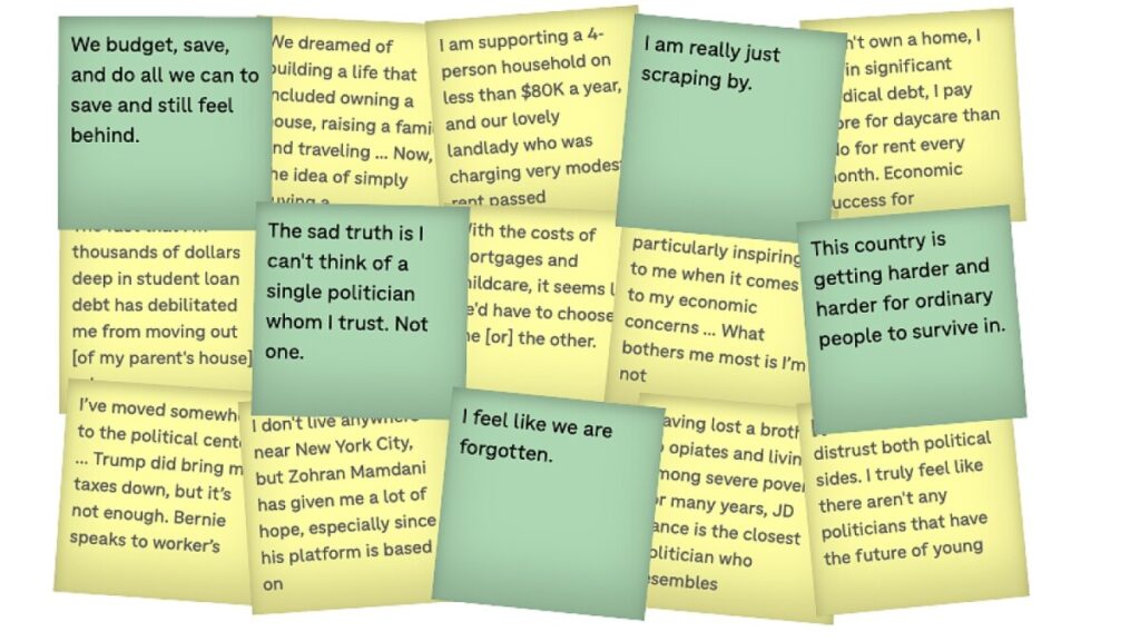 The American dream feels impossible for many young voters, who see no political fix