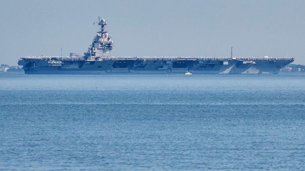 US aircraft carrier arrives in the Caribbean in major buildup near Venezuela