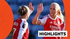 Russo & Blackstenius shine as Arsenal thrash Leicester
