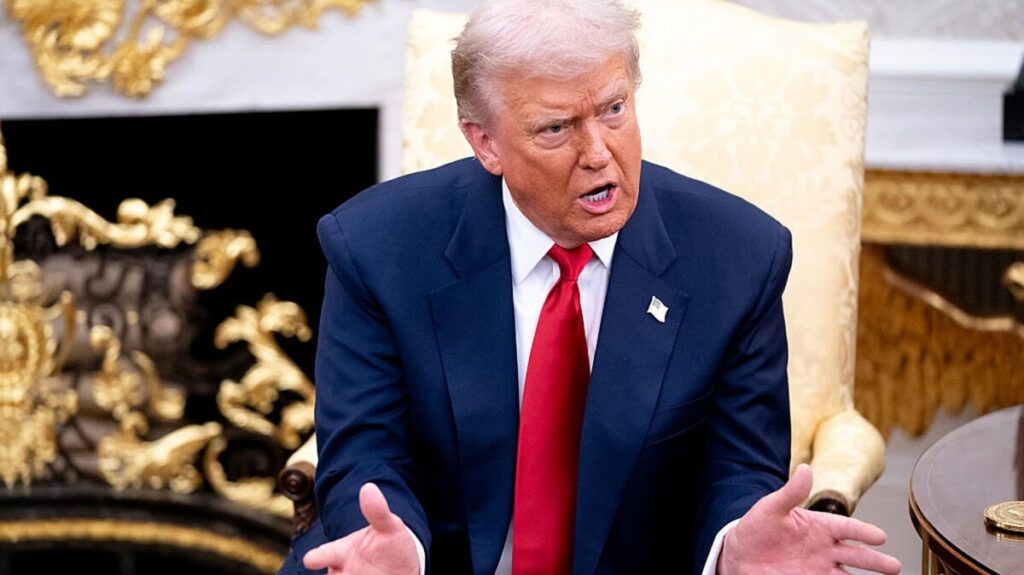 Trump calls for ABC’s license to be revoked after reporter asks about Jeffrey Epstein files