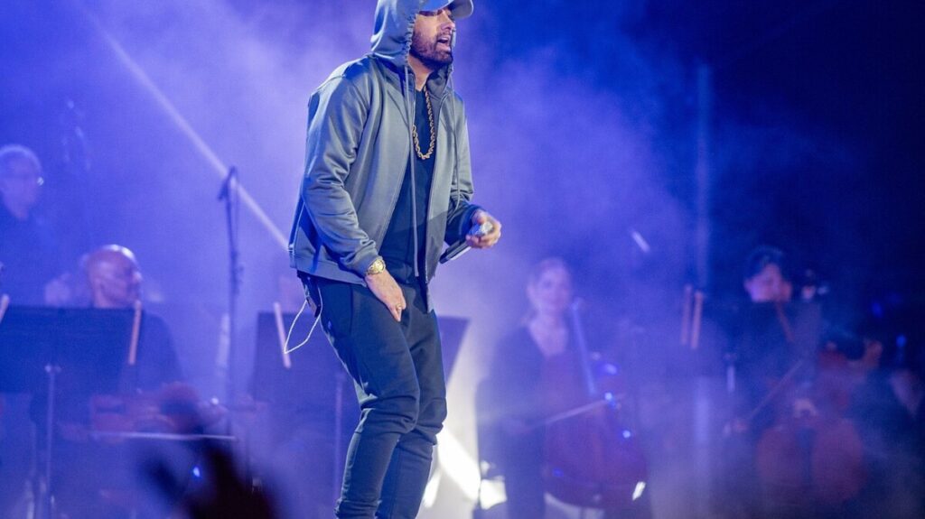 Eminem Asks Copyright Office to Cancel Trademark of Beach Umbrella Company ‘Swim Shady’