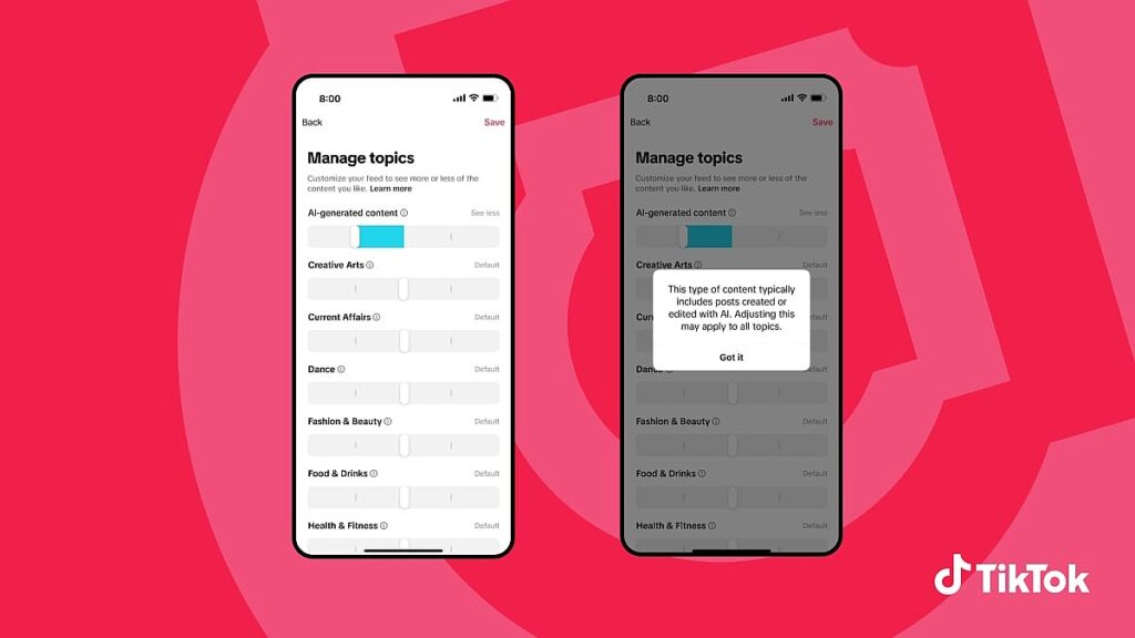 TikTok wants to help you spot AI on the platform, filter it out