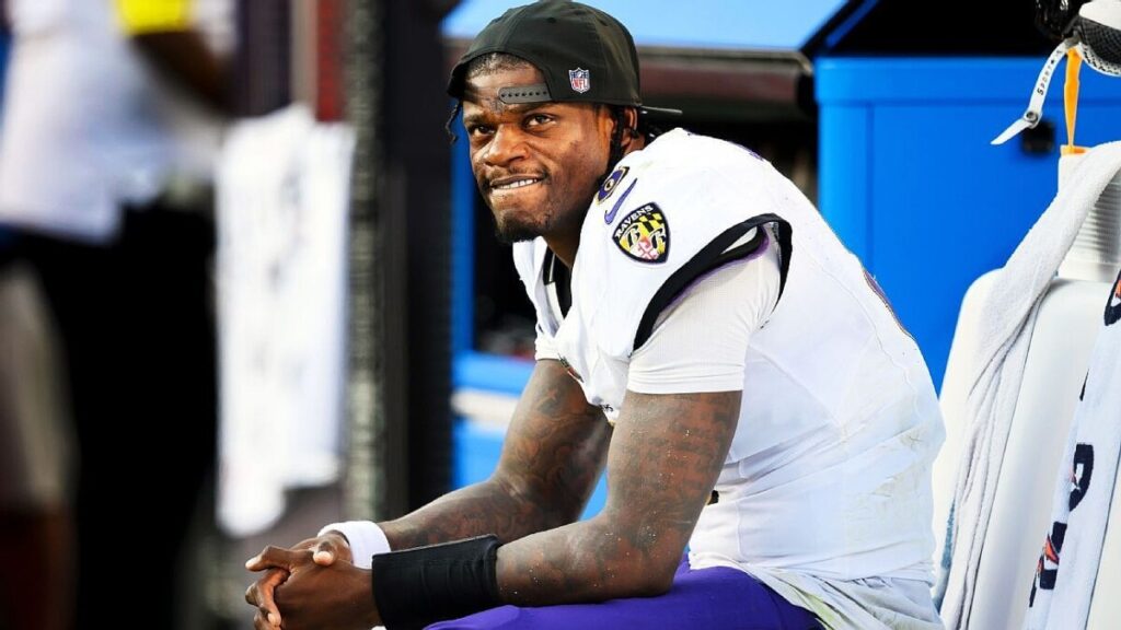 Lamar on injury report again, this time for ankle