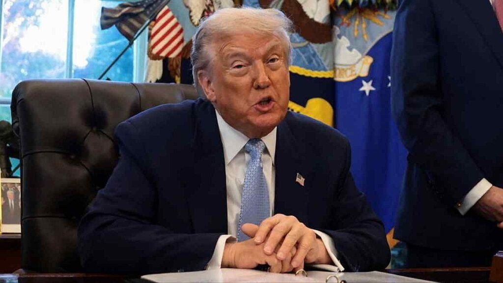 Trump accuses Democrats of ‘seditious behaviour’ punishable by death over video