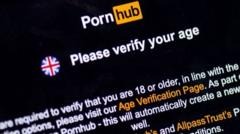 Pornhub says UK visitors down 77% since age checks came in