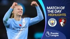 Haaland scores twice to send Man City second