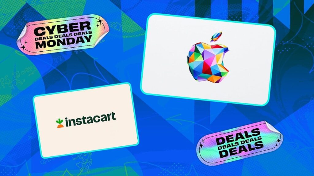 The best Cyber Monday deals on gift cards: Score last-minute offers on Instacart, Apple, and Wayfair