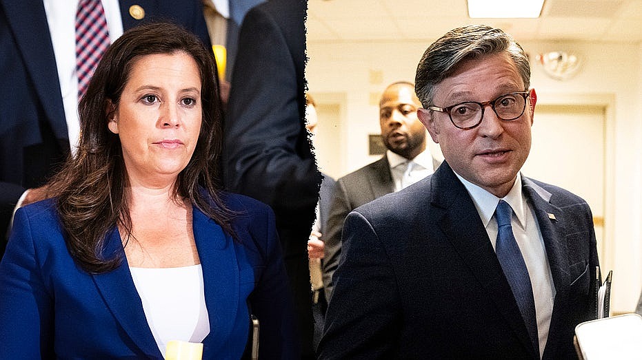 Stefanik accuses Johnson of ‘siding with’ Democrats in explosive House GOP leadership rift