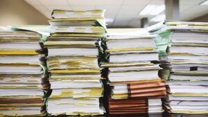 Rid your desk of paper clutter