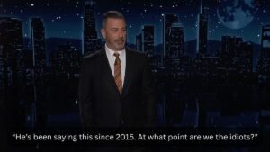 Jimmy Kimmel has a brutal analogy for Trumps healthcare plan