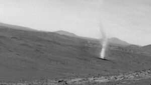 NASA Mars rover captures crackling lightning. Hear the thunder yourself.