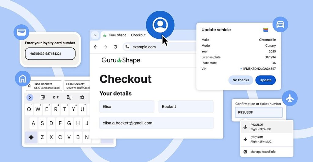 Chrome can now autofill details from your Google account