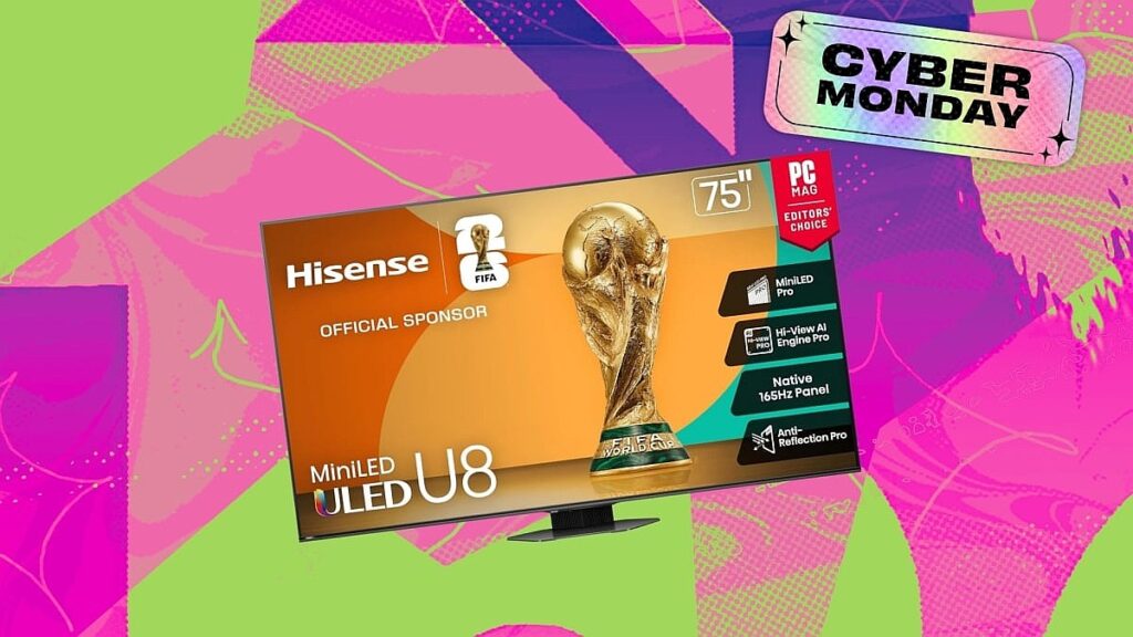 This early Cyber Monday TV deal on a huge Hisense 75-inch TV will save you over $1,200
